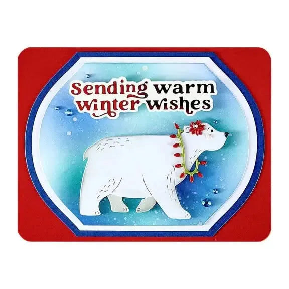 Spellbinders North Pole Friends Die Set - Polar Bear Pals