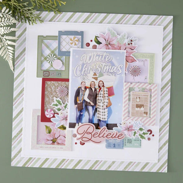 Spellbinders Peppermint Twist 6" x6" Designer Paper Pad from Rosie's Studio