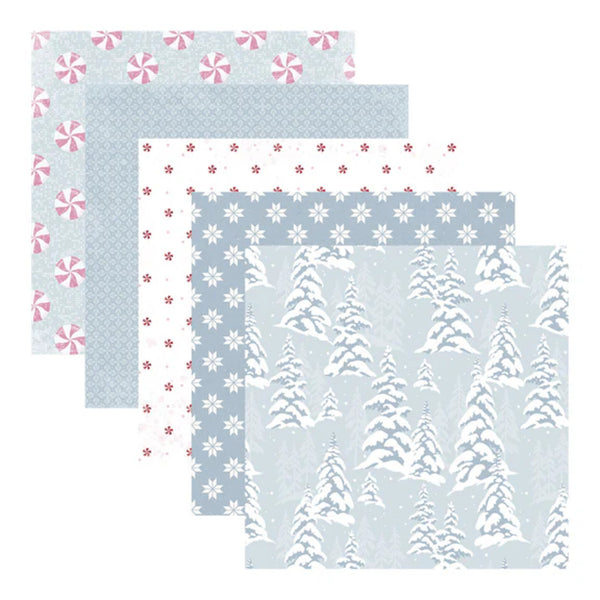 Spellbinders Peppermint Twist 6" x6" Designer Paper Pad from Rosie's Studio