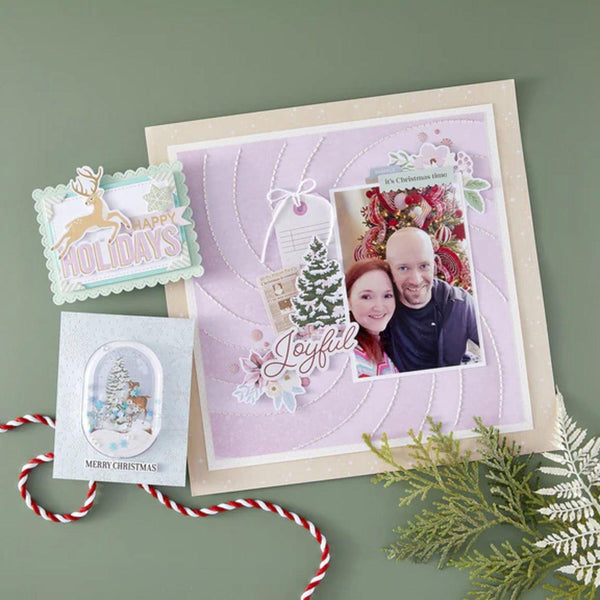 Spellbinders Peppermint Twist Cardstock Diecut Ephemera Sentiments from Rosie's Studio