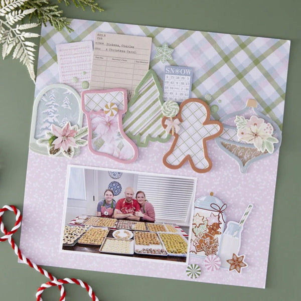Spellbinders Peppermint Twist Cardstock Diecut Ephemera Sentiments from Rosie's Studio