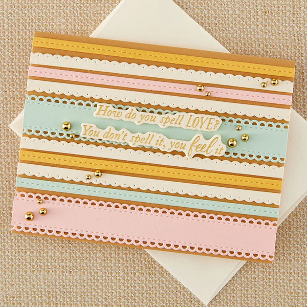 Spellbinders Press + Foil Plate & Die Set with Simple Stories - Sweet Sentiments
