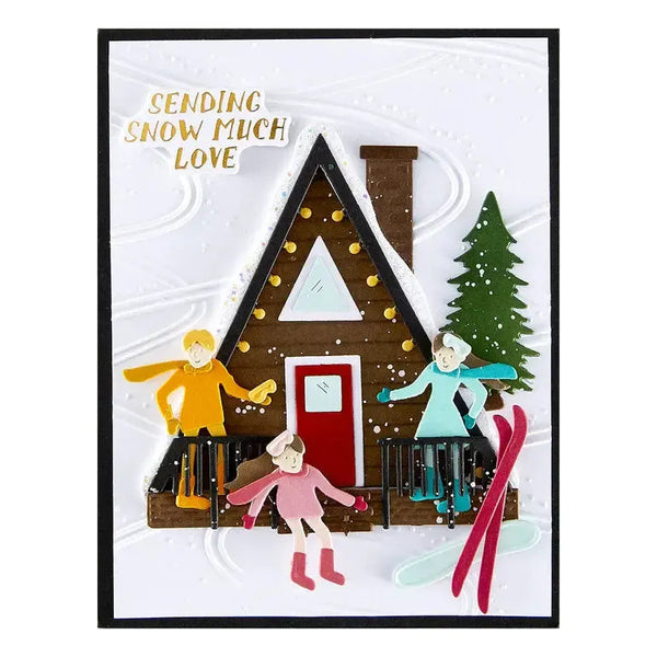 Spellbinders Ski-son‚Äôs Greetings 3D Embossing Folder by Simon Hurley - Streamline