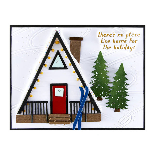 Spellbinders Ski-son‚Äôs Greetings BetterPress Plate & Die Set by Simon Hurley - Sentiments