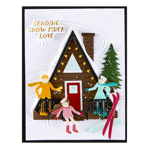 Spellbinders Ski-son‚Äôs Greetings Etched Dies by Simon Hurley - Hit the Slopes