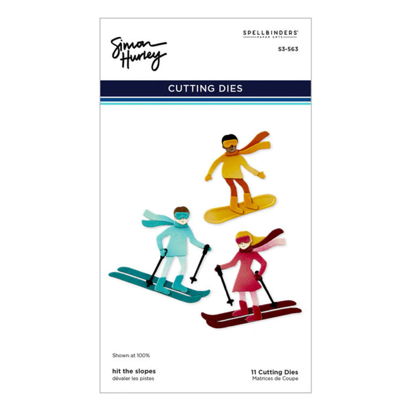 Spellbinders Ski-son‚Äôs Greetings Etched Dies by Simon Hurley - Hit the Slopes