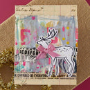 Spellbinders Starry Holiday Press Plate & Die Set By Dina Wakley - Cheer and Good Tidings Deer Registration