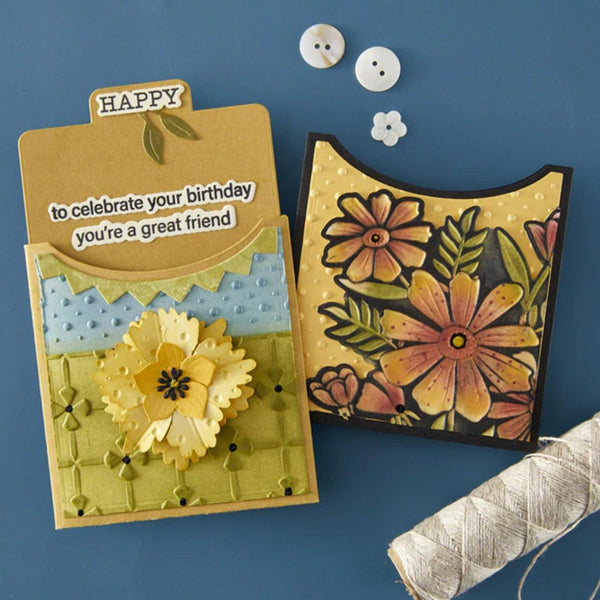 Spellbinders Tabbed Classics Etched Dies by Wendy Vecchi - Essential Envelope Every Day Add-Ons