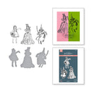 Spellbinders Wonder of Oz BetterPress Plate & Die Set by Graphic 45 - Dorothy & the Witches
