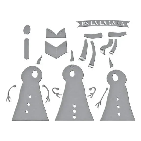 Spellbinders Wonderland Die Set - Snow Notes