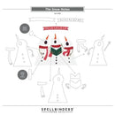Spellbinders Wonderland Die Set - Snow Notes