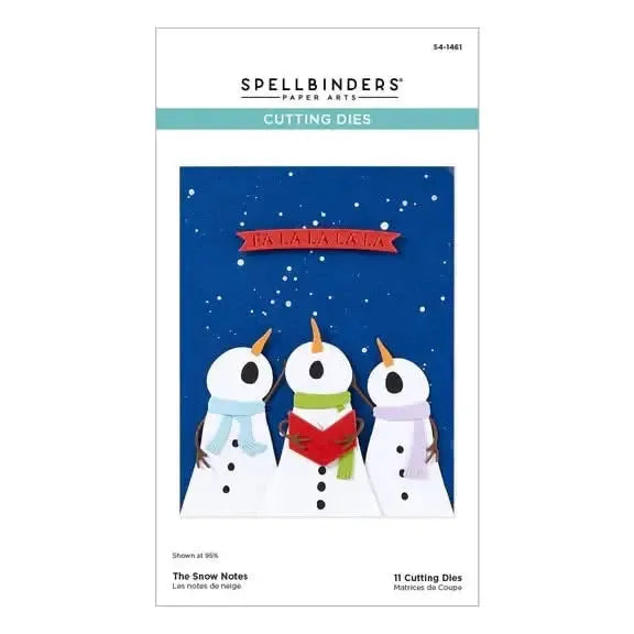 Spellbinders Wonderland Die Set - Snow Notes