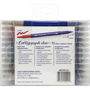 Staedtler Double Ended Calligraphy Markers 12/Pkg - Assorted Colours
