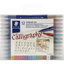 Staedtler Double Ended Calligraphy Markers 12/Pkg - Assorted Colours