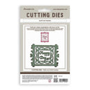 Package of Stamperia cutting dies with a 'Happy Day' frame design on a white background.