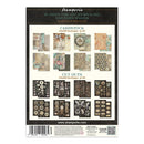 Stamperia cardstock pack for art journaling and card making with various designs on a white background.