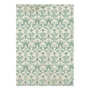 Decorative green and beige patterned paper