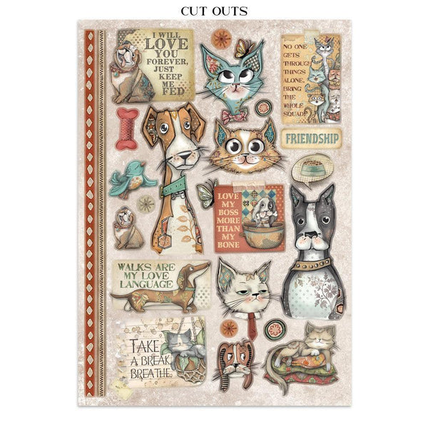 Stamperia Junk Journal Set - Furry Friends