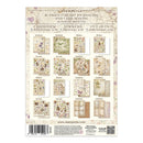Packaging of Stamperia art journaling and card making kit with various components.
