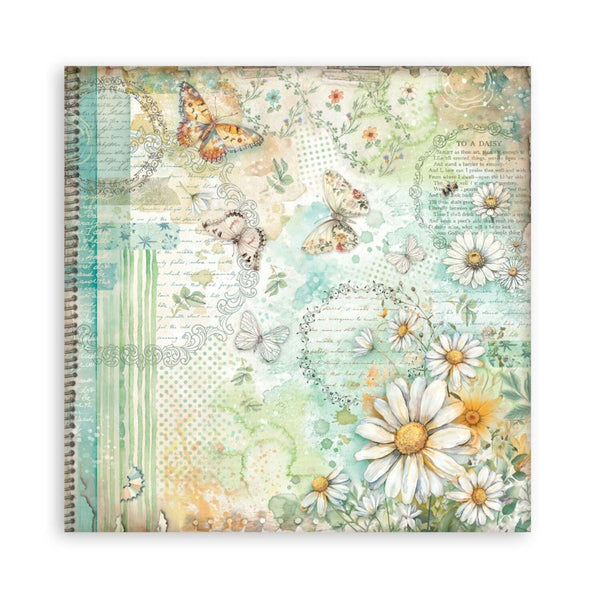 Stamperia Scrapbooking Pad 12" x 12" 22/pkg - Daisy Art Single Face