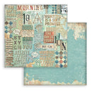 Stamperia Scrapbooking Small Pad 8" x 8" - Backgrounds Selection - Furry Friends