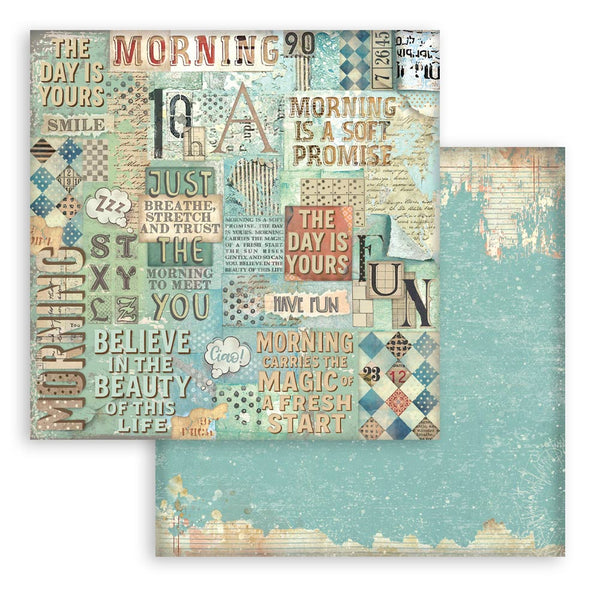 Stamperia Scrapbooking Small Pad 8" x 8" - Backgrounds Selection - Furry Friends