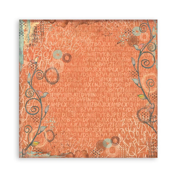 Stamperia Scrapbooking Small Pad 8" x 8" - Backgrounds Selection - Furry Friends
