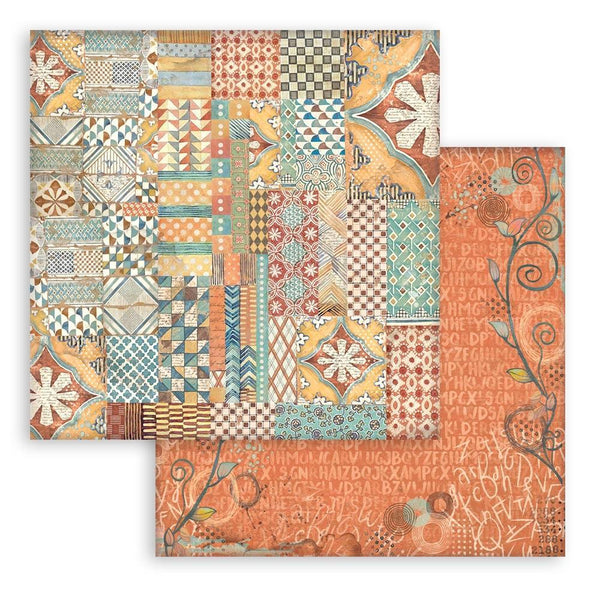 Stamperia Scrapbooking Small Pad 8" x 8" - Backgrounds Selection - Furry Friends