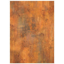 Rust-colored textured surface on a white background