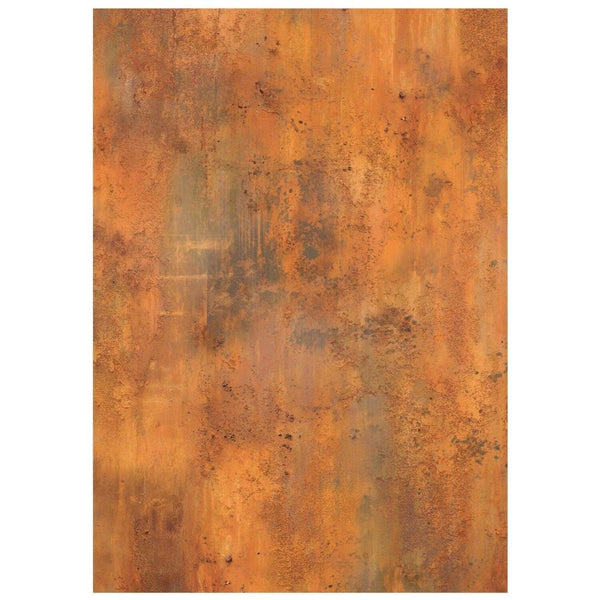 Rust-colored textured surface on a white background