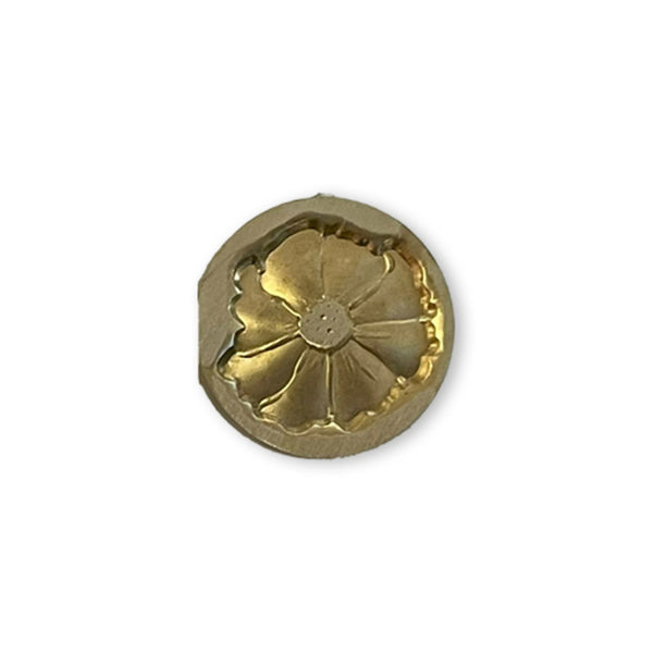Gold decorative element on a white background