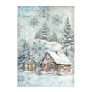 Stamperia A4 Rice Paper - The Owl's House Cottage