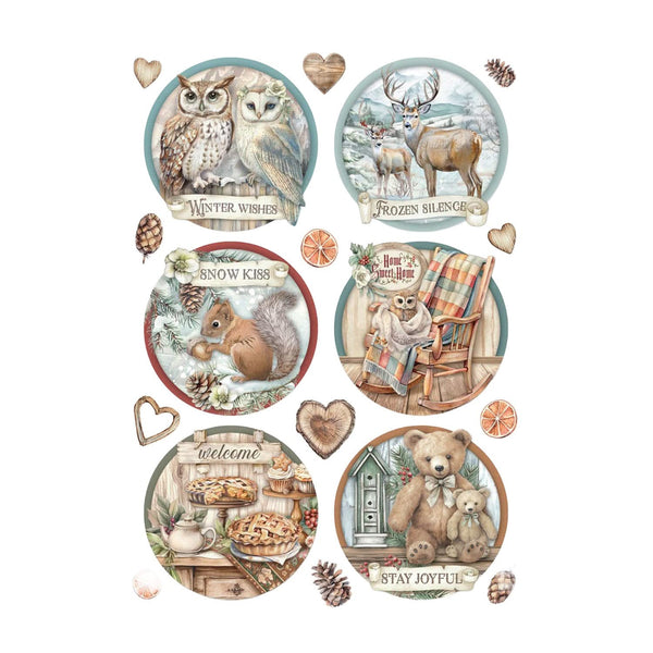 Stamperia A4 Rice Paper - The Owl's House Six Rounds