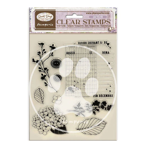 Stamperia Acrylic Stamps - Quiet Days Hydrangea