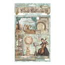 Packaging of Stamperia Symphony Cards Collection with artistic designs and text.
