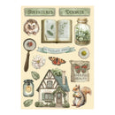 Stamperia Coloured Wooden Shapes A5 - Herbarium Silvae