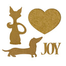 Stamperia Crafty Shapes - Furry Friends Dog and Cat Silhouette