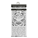 Stamperia Media Stencil with butterfly and clock design on packaging