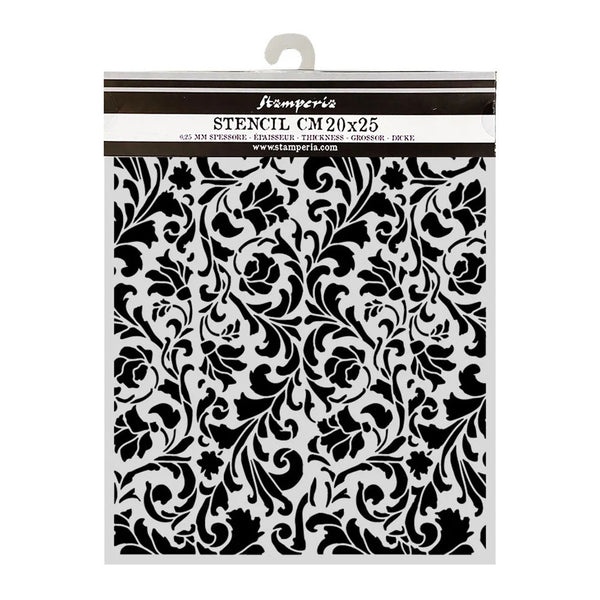 Floral patterned stencil in packaging with 'Famperie' branding.