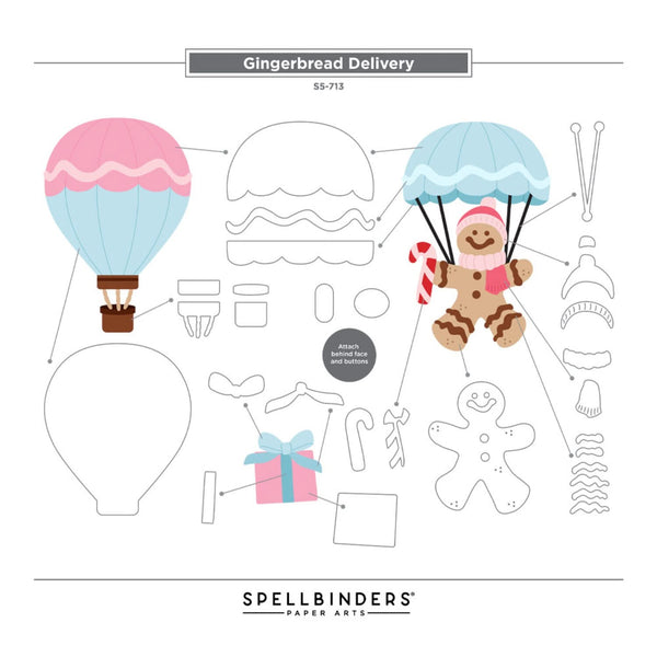 Stamperia Cutting Dies - Gingerbread Delivery