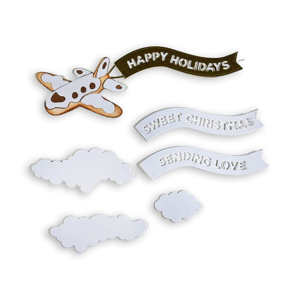 Stamperia Cutting Dies - Gingerbread Plane and Banners