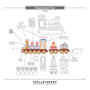 Stamperia Cutting Dies - Gingerbread Train