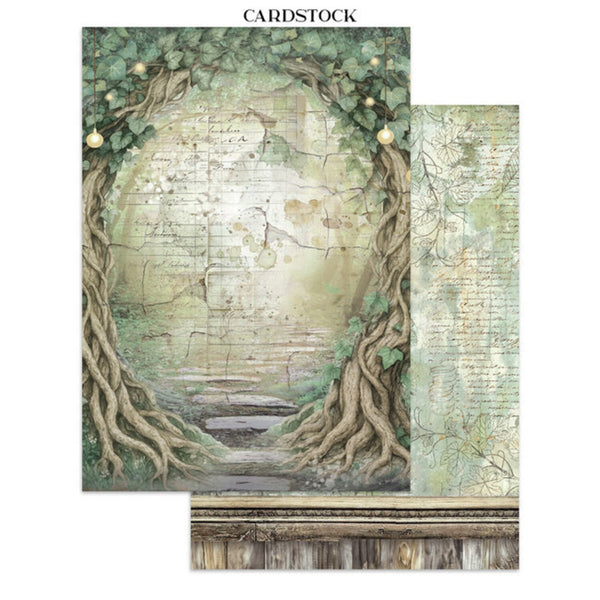 Stamperia Junk Journal Stickers, Cut-Outs & Backgrounds - Herbarium Silvae