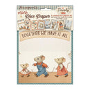 Packaging of mini rice paper with illustrated mice on a white background