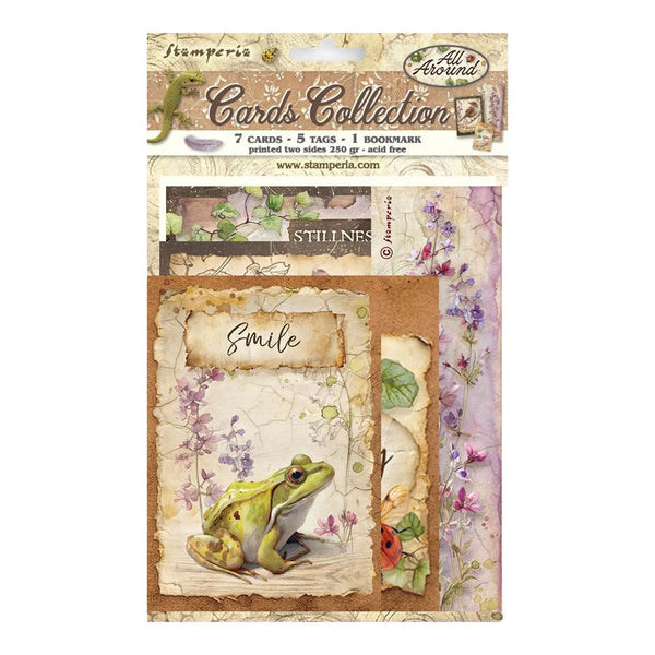 Packaged card set with a frog design and 'Smile' text on a white background