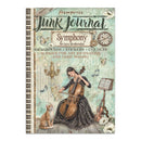Junk Journal Symphony by Sara Alcohobendas with a woman playing cello and cat on cover