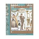 Stamperia Symphony rub-on transfer selection packaging with musical-themed design.