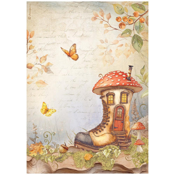 Stamperia Rice Paper Sheet A4 Selection Set of 6 - Whispering Woods