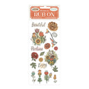 Stamperia Rub-On 4" ‚àö√≥ 8.5" - Furry Friends Flowers