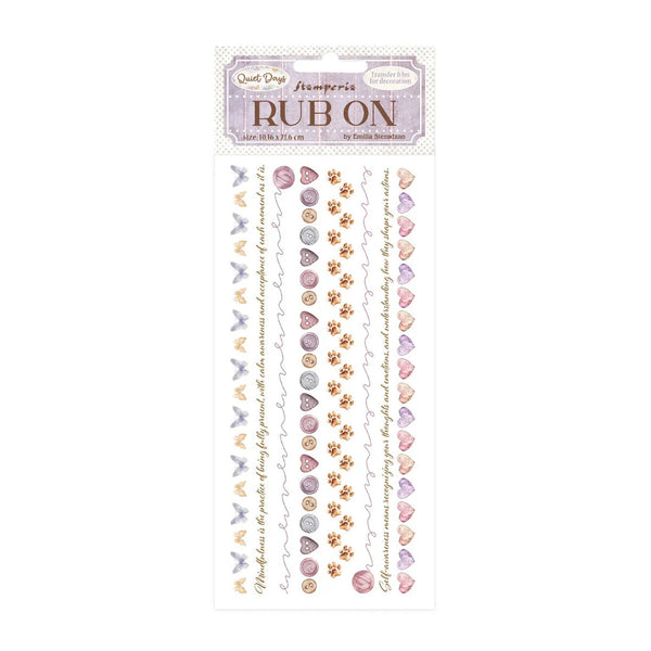 Stamperia Rub-On 4" x 8.5" - Quiet Days Cozy Borders